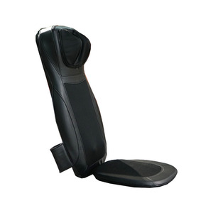 Coussin de massage vibrant pour le corps entier (cou, dos, taille) avec compression chaude, en cuir PU, forme trapézoïdale rectangulaire, à brancher - Product Image 3