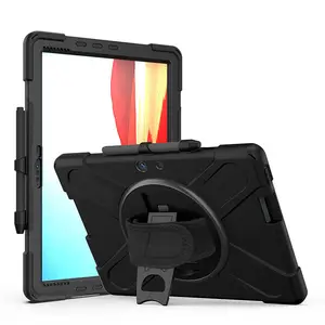 For Microsoft表面Pro X 2019 13インチTablet Cover Case Hybrid Hard PC Silicone Shockproof Cases With Strap