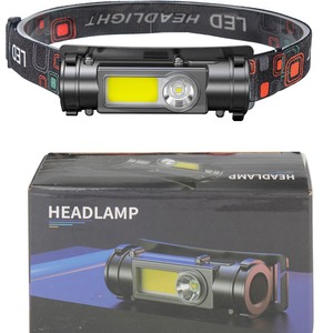 Headlamp Led Rechargeable Battery Adjustable Angle Outdoor Camping Light With <b>Dimmer</b> Function - Product Image 2