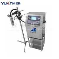 Machine automatique de codage d'encre de lot de date de bouteilles de sacs en plastique avec convoyeur