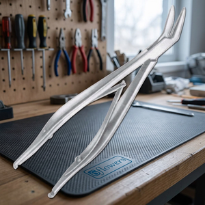 Forceps chirurgical Mod.Michel, instrument manuel en acier inoxydable, certifié CE Classe I ISO 2015 F5-339 12cm pour opération chirurgicale - Product Image 2
