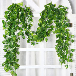 Guirlande artificielle de lierre suspendue à 72 feuilles, fausses vignes de feuilles de vigne, décoration de mariage, maison, centre commercial, vignes de lierre vertes en plastique - Product Image 3