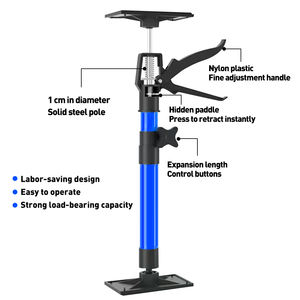 Poteau de décoration réglable échafaudage en acier plafond échafaudage extension télescopique Support de cloison sèche tige d'accessoire - Product Image 4