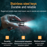 Lampe de camping portable avec éclairage d'ambiance 7 couleurs, mini lampe torche en aluminium ultra-légère 35g pour le camping, la randonnée et les situations d'urgence