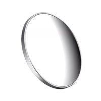 Miroir magnétique portable pour téléphone portable, alliage d'aluminium, lentille convexe HD, accessoire de caméra arrière auxiliaire