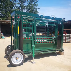 Heavy Duty Portable Cattle Headlock Panels / Crush Cattle Handling Equipment