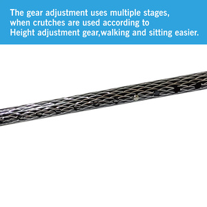 <span class=keywords><strong>Canne</strong></span> de marche réglable télescopique marron <span class=keywords><strong>ultra</strong></span>-léger avec design gravé pour la thérapie de réadaptation de randonnée et de trekking - Product Image 3
