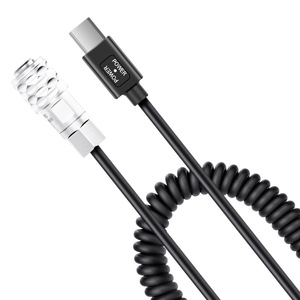 Type-C <b>Power</b> <b>Cable</b> For Camera 9V 12V Spring Design High Speed Charge TPE Material - Product Image 1