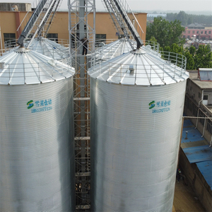 Usine d'huile de tournesol de soja, forts de stockage de grains en acier galvanisé d'occasion - Product Image 4