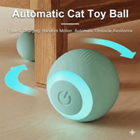 Juguete Interactivo Moderno para Perros y Gatos Petop, Pelota Automática con Rodamiento Inteligente, Evita Obstáculos, Recargable Tipo C, ABS, Juguete Inteligente para Mascotas