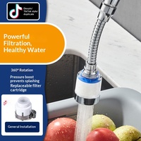 Robinet purificateur mural HUBEN pour cuisine, filtre en coton ABS PP chromé, filtration d'eau d'urgence pour le secours après les tremblements de terre en Colombie