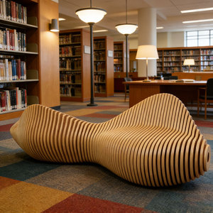 Banc d'extérieur moderne <span class=keywords><strong>en</strong></span> fibre de verre anti-corrosion, modulable, pour espaces publics, hôtels, restaurants et salles d'attente - Product Image 1