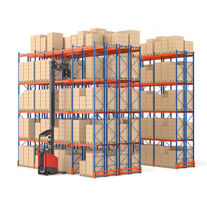 Mracking tùy chỉnh đôi sâu thép Pallet Kệ chống ăn mòn tính năng bảo vệ cho kho lưu trữ Kệ hệ thống - Product Image 1