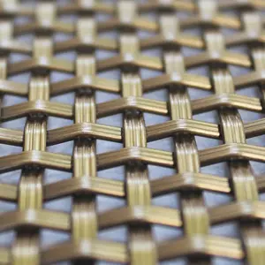 2024 New Stainless Steel Decorative Woven Wire Mesh Woven Screen Crimped Wire Mesh For Home Decoration