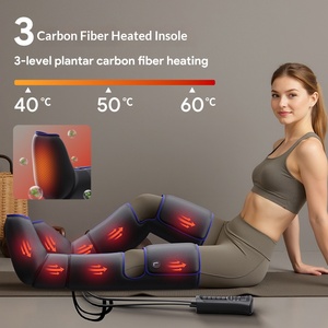 Masajeador de Piernas por Compresión de Aire con Calor y Vibración para Rodillas, Envoltura Eléctrica de Masaje de Pantorrillas con Bolsas de Aire para Moldear Piernas - Product Image 4