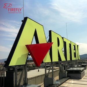 Nhà máy tùy chỉnh Ngoài Trời Chống gỉ kích thước lớn thép không gỉ <span class=keywords><strong>3D</strong></span> chữ Xây Dựng Thương mại mặt đất thường vụ signage - Product Image 1