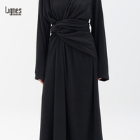 Vente en gros directe de vêtements islamiques simples et sobres pour femmes, nouvelle conception de robe abaya modeste, vente directe personnalisée