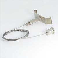 Kit de suspension de câble d'avion de pince de fil de suspension de câble suspendu autobloquant réglable blanc avec support de câble