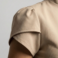 Uniforme d'été pour le personnel des hôtels et restaurants, tenue de service de restauration à manches courtes à volants pour les employés, apparence professionnelle