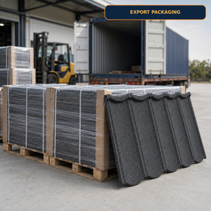 Tuiles de toiture métalliques revêtues de pierre Milano durables en gros pour les distributeurs ghanéens, les villas et les projets immobiliers - Product Image 6