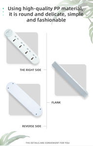 Heavy Duty <b>Universal</b> Type WISH Tabletop Power Strip PP Material Thick Copper Cable Safety Shutter Fire Prevention for Home - Product Image 4