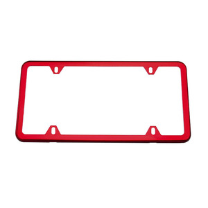 Marco de Matrícula de Aleación de Aluminio Rojo, Estilo Deportivo, Soporte para Placa de Matrícula de Automóvil - Product Image 1