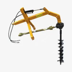 Tractor 3 point post hole digger with hydraulic cylinder / tractor implements for sale