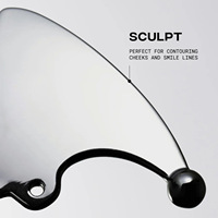 de massage d'acupuncture Gua Sha Outil de sculpture de visage en acier inoxydable pour la relaxation et la santé de la peau