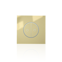 Anjielo pour Smart Life, interrupteur mural intelligent WiFi 4 voies IP65 ABS, 2 ensembles d'interrupteurs à capteur tactile LED pour la maison