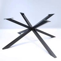Pieds de table en aluminium pour hôtel moderne, cadre en forme de X industriel, bureau de conférence, banc de bureau, salle à manger, école, bureau à domicile, usage commercial