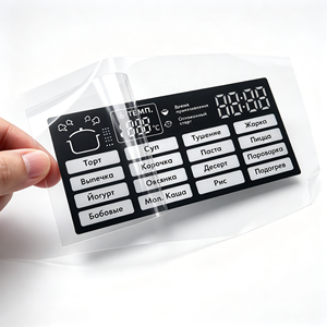 Autocollant de membrane pour panneau de commande de cuisinière multifonction OEM personnalisé, en PVC/PET, adhésif, sérigraphié - Product Image 4