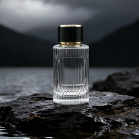 Botol Parfum Kaca Kristal Silinder Kanghailong XS-21 100ml dengan Tutup, Ramah Lingkungan, Dapat Didaur Ulang,  Hot Stamping, Sablon