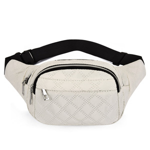 Hot Selling Large Capacity Plaid Fanny Pack Ladies Outdoor Running Nylon <b>Crossbody</b> Waterproof Tactical Waist <b>Bag</b> - Product Image 4