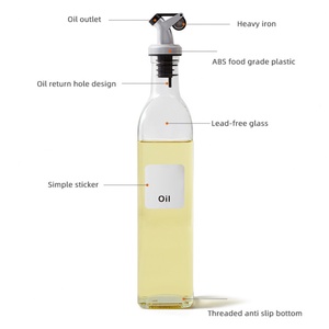 Popular Kitchen Spice Tools Glass Olive Oil Dispenser Seasoning <b>Pot</b> Vinegar <b>Pot</b> with Pepper Shaker Packed in Box - Product Image 3