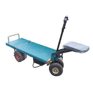 Electric Flat <strong>Cart</strong> Warehouse Handling Transportation Foldable Lifting Platform Warehouse Electric Flat Trolley <strong>Cart</strong> - Product Image 5