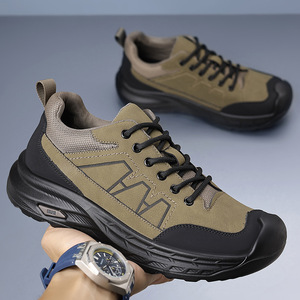 Zapatos de Senderismo para Hombre, Punta Redonda, Parte Superior de Malla, Suela de Goma, Entresuela EVA Anticolisión, para Todas las Estaciones, Uso en Viajes al Aire Libre - Product Image 3