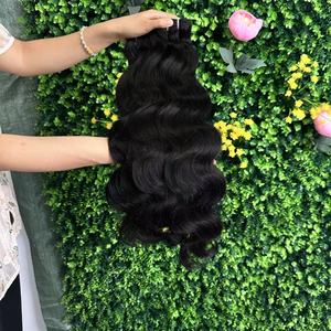 Chưa Qua Chế Biến Việt Tóc Thăn Bó Nhà Cung Cấp Số Lượng Lớn Đôi Rút Ra Sợi Ngang Hot Bán Cơ Thể Sóng Con Người Phần Mở Rộng Tóc Màu Sắc Tự Nhiên - Product Image 4