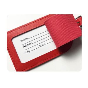 PU Leather Privacy Cover Baggage Luggage Tag Travel Accessories Custom Travel Color <b>Airplane</b> Luggage Tag - Product Image 4