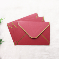 Enveloppe en papier à bordure dorée, prix d'usine, en stock, couleurs assorties, enveloppe de luxe pour invitation de mariage, pour carte de vœux d'événement