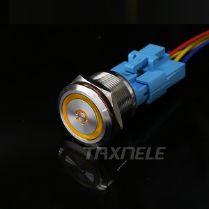 Nút Ấn Hình Khuyên Bằng Kim Loại 22Mm Công Tắc Đèn LED Chiếu Sáng 12V 24V 220V Chốt Tạm Thời Công Tắc Đèn Tín Hiệu Xe Hơi - Product Image 3