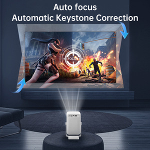 Projecteur interactif mini LCD LED HY600 300 Lumens 1080P Max4K Android13 1+8GB & Mise au point automatique Cinéma maison portable Stéréo HiFi - Product Image 3
