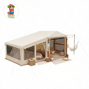 Nuova <span class=keywords><strong>Tenda</strong></span> Gonfiabile da Tetto per Esterni, Ispessita e Impermeabile, per <span class=keywords><strong>Campeggio</strong></span> <span class=keywords><strong>Familiare</strong></span> con Opzione di Espansione: Una Camera da Letto e Un Soggiorno - Product Image 4