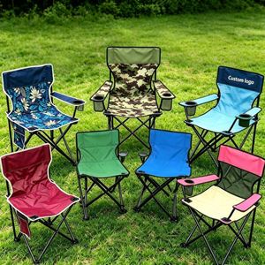 Chaise de voyage pliable pour caravane, chaise de plage pour camping en plein air, pique-nique, pêche, jardin, terrasse, avec impression de logo personnalisé - Product Image 1