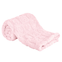 Stock de Nouvelle Arrivée Couverture Polaire pour Bébés Nourrissons Couverture à Carreaux Coeur Couvertures Douces et Douces pour Bébés Filles Garçons
