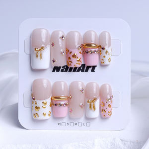 Nuevas <span class=keywords><strong>uñas</strong></span> postizas 3D <span class=keywords><strong>de</strong></span> <span class=keywords><strong>moda</strong></span>, 10 piezas, hechas a mano, <span class=keywords><strong>de</strong></span> acrílico, cobertura completa, <span class=keywords><strong>de</strong></span> alta calidad, <span class=keywords><strong>de</strong></span> lujo, pre-diseñadas, <span class=keywords><strong>uñas</strong></span> artificiales. - Product Image 5