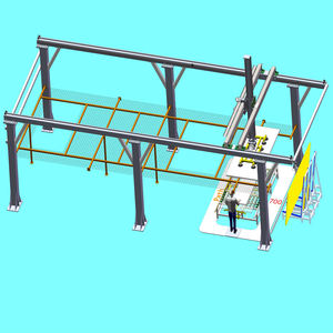 Robot manipulateur à balancier pneumatique sur rail <span class=keywords><strong>portique</strong></span> pour verre à ventouse - Product Image 6