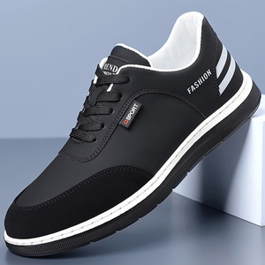 Zapatos Casuales para Hombre, Suela Suave, Tacón Plano, con Cordones, Modernos, Transpirables, para Caminar, Tallas Juveniles 39 40 41 42 43 44 - Product Image 2