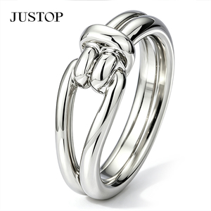 JUSTOP Snowflake Cocktail <b>Ring</b> 925 Silver Plated Stainless Steel Unisex Modern Fashion <b>Ring</b> - Product Image 3