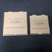 Boîtes à pizza écologiques SP3638 marron, petites et moyennes, en carton recyclé, qualité alimentaire, plusieurs tailles, vente en gros pour pizzeria
