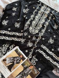 ชุดเซ็ตชุดซาลวาร์ผ้าเรยอนปักลายสำหรับผู้หญิงจากอินเดียชุดสูท kurta กางเกงผ้าคอตตอน - Product Image 4